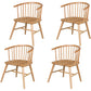 Modern Style Windsor Back Chair Dining Arm Chairs with Wooden Legs for Kitchen Natural 4 Piece Set Clearhalo ' kitchen&dining_furn' 'Dining Chairs' 'Dining Tables & Seating' 'dining_chair' 'furn' 'furn_dining_chair' 'Furniture' 'furniture_dining_chair' 'Kitchen & Dining Furniture' 'kitchen' 4666300