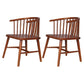 Modern Style Windsor Back Chair Dining Arm Chairs with Wooden Legs for Kitchen Red Brown 2 Piece Set Clearhalo ' kitchen&dining_furn' 'Dining Chairs' 'Dining Tables & Seating' 'dining_chair' 'furn' 'furn_dining_chair' 'Furniture' 'furniture_dining_chair' 'Kitchen & Dining Furniture' 'kitchen' 4666302
