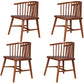 Modern Style Windsor Back Chair Dining Arm Chairs with Wooden Legs for Kitchen Red Brown 4 Piece Set Clearhalo ' kitchen&dining_furn' 'Dining Chairs' 'Dining Tables & Seating' 'dining_chair' 'furn' 'furn_dining_chair' 'Furniture' 'furniture_dining_chair' 'Kitchen & Dining Furniture' 'kitchen' 4666303