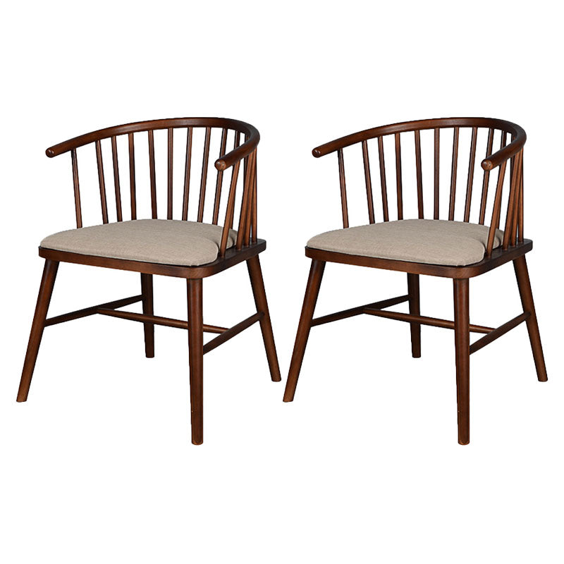 Modern Style Windsor Back Chair Dining Arm Chairs with Wooden Legs for Kitchen White 2 Piece Set Clearhalo ' kitchen&dining_furn' 'Dining Chairs' 'Dining Tables & Seating' 'dining_chair' 'furn' 'furn_dining_chair' 'Furniture' 'furniture_dining_chair' 'Kitchen & Dining Furniture' 'kitchen' 4666305