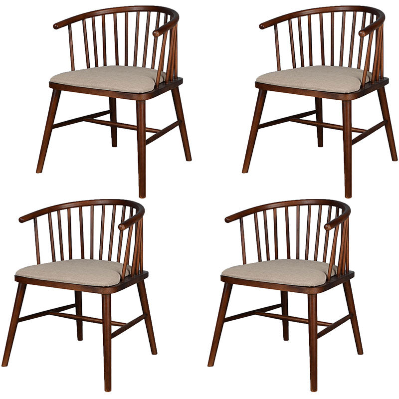 Modern Style Windsor Back Chair Dining Arm Chairs with Wooden Legs for Kitchen White 4 Piece Set Clearhalo ' kitchen&dining_furn' 'Dining Chairs' 'Dining Tables & Seating' 'dining_chair' 'furn' 'furn_dining_chair' 'Furniture' 'furniture_dining_chair' 'Kitchen & Dining Furniture' 'kitchen' 4666306