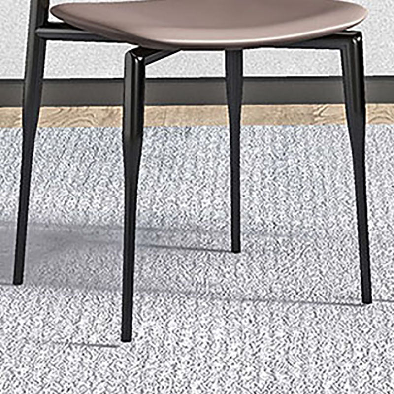 Industrial Style Leather Dining Side Chair Open Back Dining Side Chair Clearhalo ' kitchen&dining_furn' 'Dining Chairs' 'Dining Tables & Seating' 'dining_chair' 'furn' 'furn_dining_chair' 'Furniture' 'furniture_dining_chair' 'Kitchen & Dining Furniture' 'kitchen' 4666319