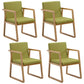 Modern Style Chairs Dining Arm Chair with Wooden Legs for Kitchen Fruit Green 4 Piece Set Clearhalo ' kitchen&dining_furn' 'Dining Chairs' 'Dining Tables & Seating' 'dining_chair' 'furn' 'furn_dining_chair' 'Furniture' 'furniture_dining_chair' 'Kitchen & Dining Furniture' 'kitchen' 4666352