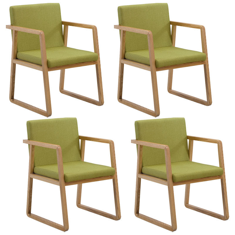 Modern Style Chairs Dining Arm Chair with Wooden Legs for Kitchen Fruit Green 4 Piece Set Clearhalo ' kitchen&dining_furn' 'Dining Chairs' 'Dining Tables & Seating' 'dining_chair' 'furn' 'furn_dining_chair' 'Furniture' 'furniture_dining_chair' 'Kitchen & Dining Furniture' 'kitchen' 4666352