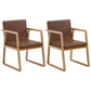 Modern Style Chairs Dining Arm Chair with Wooden Legs for Kitchen Dark Brown 2 Piece Set Clearhalo ' kitchen&dining_furn' 'Dining Chairs' 'Dining Tables & Seating' 'dining_chair' 'furn' 'furn_dining_chair' 'Furniture' 'furniture_dining_chair' 'Kitchen & Dining Furniture' 'kitchen' 4666379