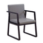 Modern Style Chairs Dining Arm Chair with Wooden Legs for Kitchen Black-Gray 1 Piece Clearhalo ' kitchen&dining_furn' 'Dining Chairs' 'Dining Tables & Seating' 'dining_chair' 'furn' 'furn_dining_chair' 'Furniture' 'furniture_dining_chair' 'Kitchen & Dining Furniture' 'kitchen' 4666381