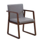 Modern Style Chairs Dining Arm Chair with Wooden Legs for Kitchen Grey 1 Piece Clearhalo ' kitchen&dining_furn' 'Dining Chairs' 'Dining Tables & Seating' 'dining_chair' 'furn' 'furn_dining_chair' 'Furniture' 'furniture_dining_chair' 'Kitchen & Dining Furniture' 'kitchen' 4666387