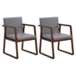 Modern Style Chairs Dining Arm Chair with Wooden Legs for Kitchen Grey 2 Piece Set Clearhalo ' kitchen&dining_furn' 'Dining Chairs' 'Dining Tables & Seating' 'dining_chair' 'furn' 'furn_dining_chair' 'Furniture' 'furniture_dining_chair' 'Kitchen & Dining Furniture' 'kitchen' 4666388