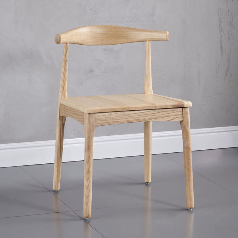 Industrial Style Open Back Side Chair for Kitchen Armless Wood Dining Side Chair Wood 1 Piece Clearhalo ' kitchen&dining_furn' 'Dining Chairs' 'Dining Tables & Seating' 'dining_chair' 'furn' 'furn_dining_chair' 'Furniture' 'furniture_dining_chair' 'Kitchen & Dining Furniture' 'kitchen' 4666392