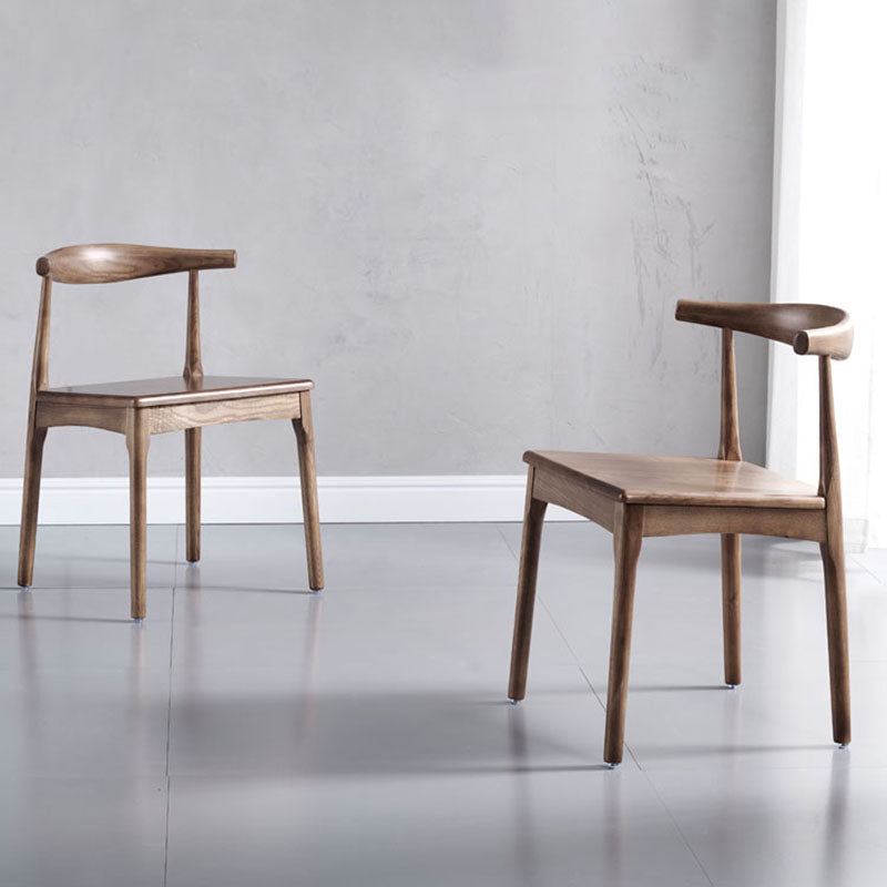 Industrial Style Open Back Side Chair for Kitchen Armless Wood Dining Side Chair Clearhalo ' kitchen&dining_furn' 'Dining Chairs' 'Dining Tables & Seating' 'dining_chair' 'furn' 'furn_dining_chair' 'Furniture' 'furniture_dining_chair' 'Kitchen & Dining Furniture' 'kitchen' 4666393