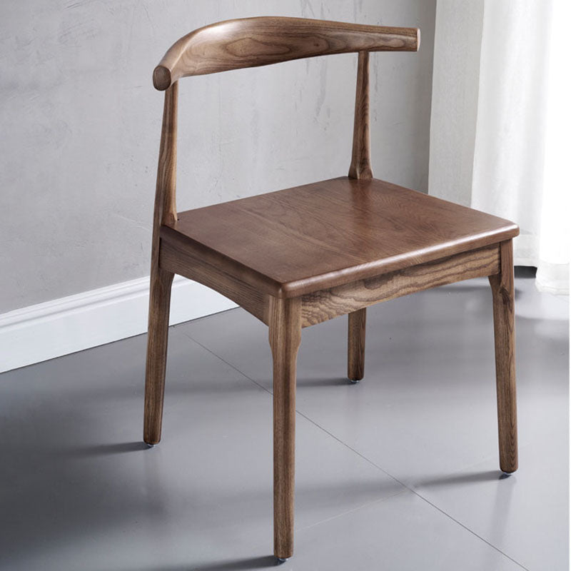 Industrial Style Open Back Side Chair for Kitchen Armless Wood Dining Side Chair Clearhalo ' kitchen&dining_furn' 'Dining Chairs' 'Dining Tables & Seating' 'dining_chair' 'furn' 'furn_dining_chair' 'Furniture' 'furniture_dining_chair' 'Kitchen & Dining Furniture' 'kitchen' 4666398