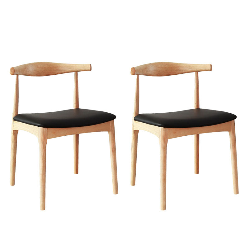 Industrial Style Open Back Side Chair for Kitchen Armless Wood Dining Side Chair Natural 2 Piece Set Clearhalo ' kitchen&dining_furn' 'Dining Chairs' 'Dining Tables & Seating' 'dining_chair' 'furn' 'furn_dining_chair' 'Furniture' 'furniture_dining_chair' 'Kitchen & Dining Furniture' 'kitchen' 4666405