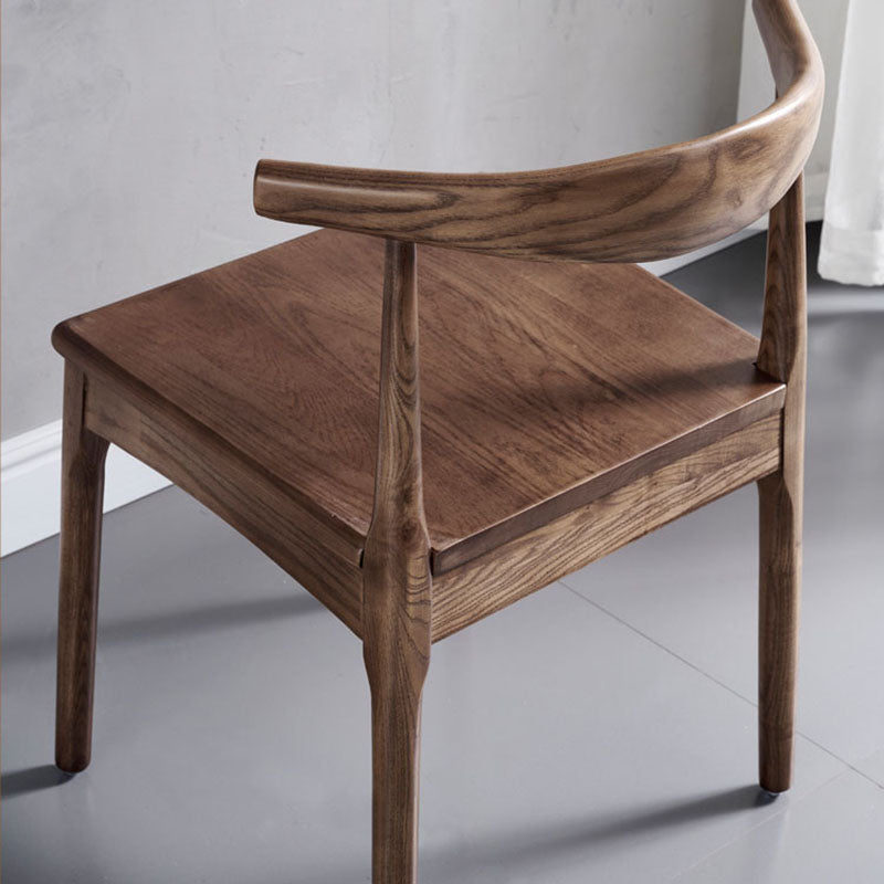 Industrial Style Open Back Side Chair for Kitchen Armless Wood Dining Side Chair Clearhalo ' kitchen&dining_furn' 'Dining Chairs' 'Dining Tables & Seating' 'dining_chair' 'furn' 'furn_dining_chair' 'Furniture' 'furniture_dining_chair' 'Kitchen & Dining Furniture' 'kitchen' 4666406