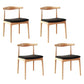Industrial Style Open Back Side Chair for Kitchen Armless Wood Dining Side Chair Natural 4 Piece Set Clearhalo ' kitchen&dining_furn' 'Dining Chairs' 'Dining Tables & Seating' 'dining_chair' 'furn' 'furn_dining_chair' 'Furniture' 'furniture_dining_chair' 'Kitchen & Dining Furniture' 'kitchen' 4666407