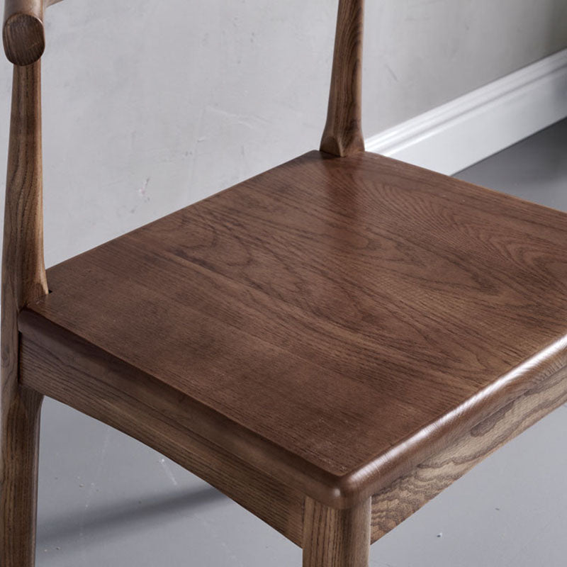 Industrial Style Open Back Side Chair for Kitchen Armless Wood Dining Side Chair Clearhalo ' kitchen&dining_furn' 'Dining Chairs' 'Dining Tables & Seating' 'dining_chair' 'furn' 'furn_dining_chair' 'Furniture' 'furniture_dining_chair' 'Kitchen & Dining Furniture' 'kitchen' 4666408