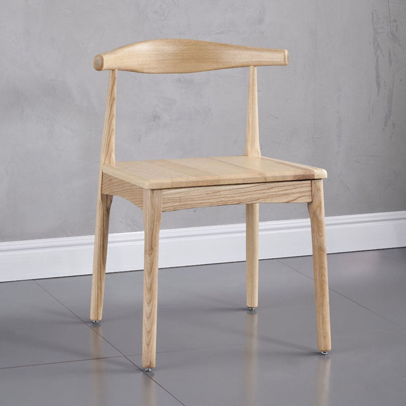 Industrial Style Open Back Side Chair for Kitchen Armless Wood Dining Side Chair Clearhalo ' kitchen&dining_furn' 'Dining Chairs' 'Dining Tables & Seating' 'dining_chair' 'furn' 'furn_dining_chair' 'Furniture' 'furniture_dining_chair' 'Kitchen & Dining Furniture' 'kitchen' 4666412