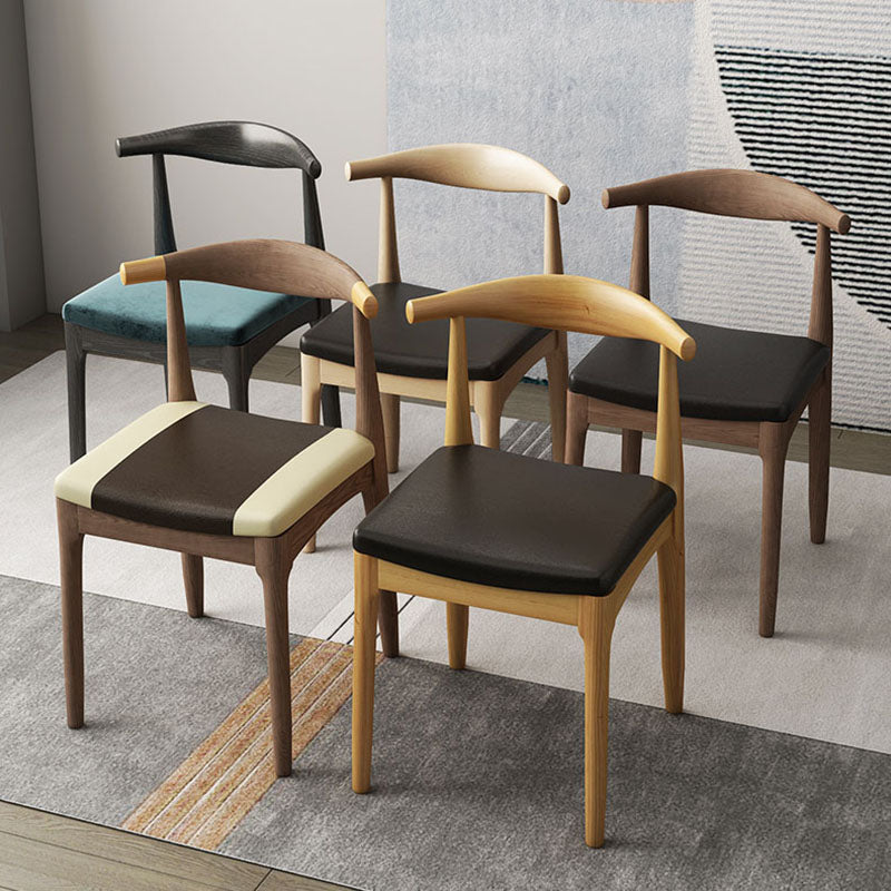 Industrial Open Back Side Chair for Kitchen Wood Dining Side Chairs Clearhalo ' kitchen&dining_furn' 'Dining Chairs' 'Dining Tables & Seating' 'dining_chair' 'furn' 'furn_dining_chair' 'Furniture' 'furniture_dining_chair' 'Kitchen & Dining Furniture' 'kitchen' 4666415