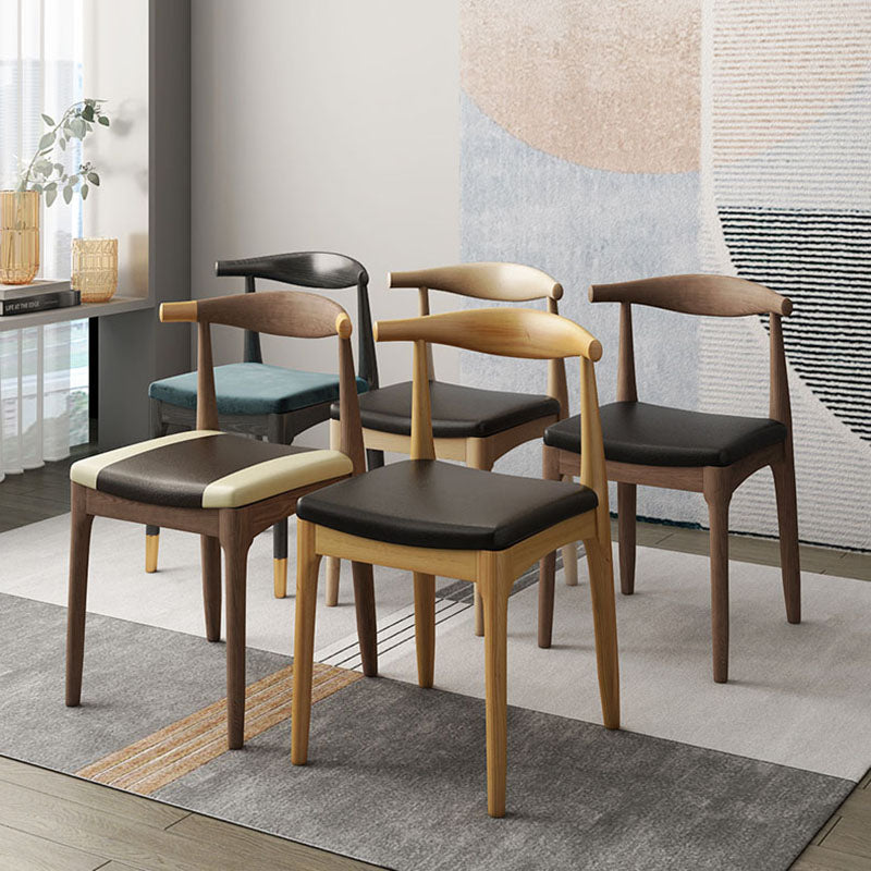 Industrial Open Back Side Chair for Kitchen Wood Dining Side Chairs Clearhalo ' kitchen&dining_furn' 'Dining Chairs' 'Dining Tables & Seating' 'dining_chair' 'furn' 'furn_dining_chair' 'Furniture' 'furniture_dining_chair' 'Kitchen & Dining Furniture' 'kitchen' 4666418