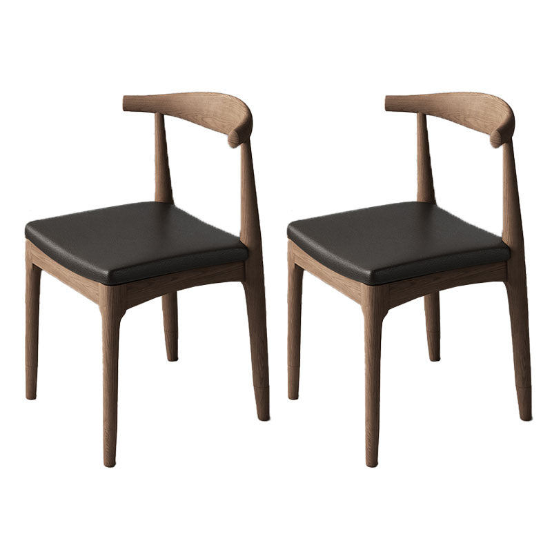 Industrial Open Back Side Chair for Kitchen Wood Dining Side Chairs Walnut Multi Color 2 Piece Set Clearhalo ' kitchen&dining_furn' 'Dining Chairs' 'Dining Tables & Seating' 'dining_chair' 'furn' 'furn_dining_chair' 'Furniture' 'furniture_dining_chair' 'Kitchen & Dining Furniture' 'kitchen' 4666429