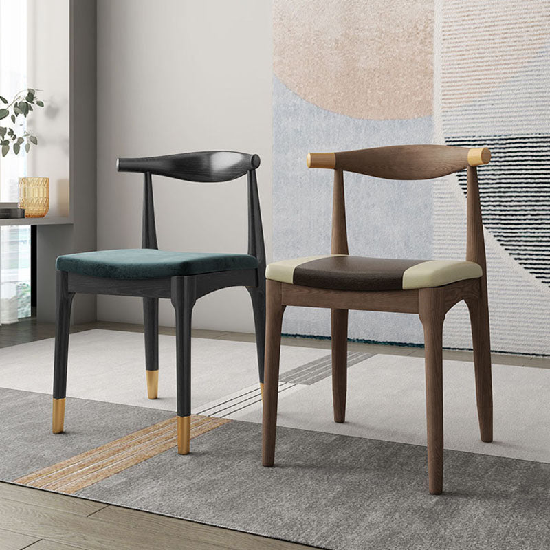 Industrial Open Back Side Chair for Kitchen Wood Dining Side Chairs Clearhalo ' kitchen&dining_furn' 'Dining Chairs' 'Dining Tables & Seating' 'dining_chair' 'furn' 'furn_dining_chair' 'Furniture' 'furniture_dining_chair' 'Kitchen & Dining Furniture' 'kitchen' 4666431