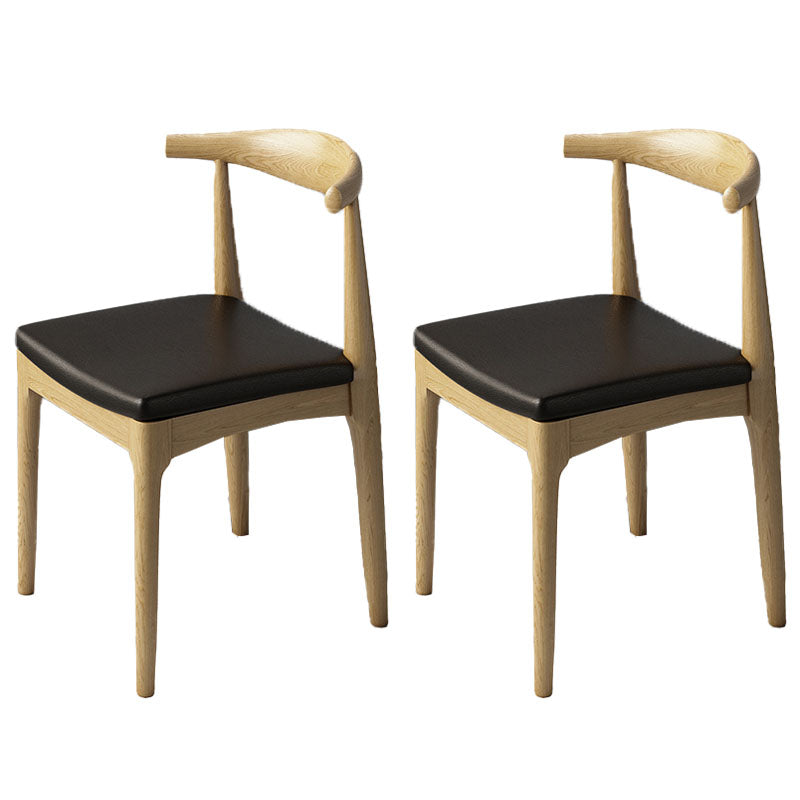 Industrial Open Back Side Chair for Kitchen Wood Dining Side Chairs Natural 2 Piece Set Clearhalo ' kitchen&dining_furn' 'Dining Chairs' 'Dining Tables & Seating' 'dining_chair' 'furn' 'furn_dining_chair' 'Furniture' 'furniture_dining_chair' 'Kitchen & Dining Furniture' 'kitchen' 4666436