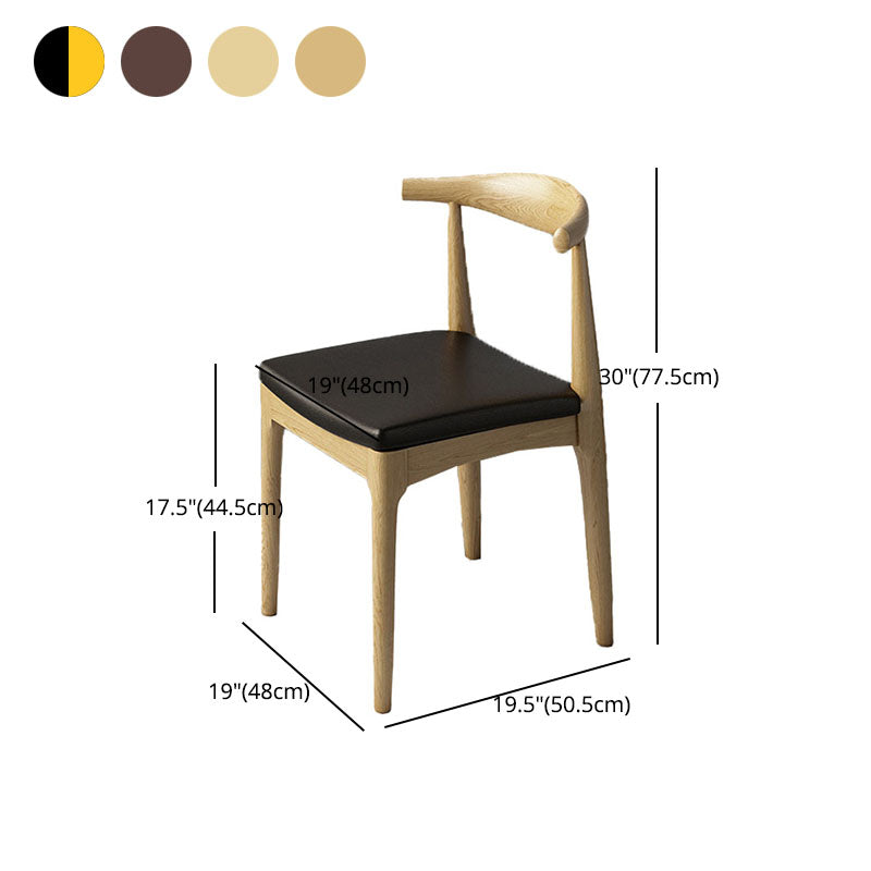 Industrial Open Back Side Chair for Kitchen Wood Dining Side Chairs Clearhalo ' kitchen&dining_furn' 'Dining Chairs' 'Dining Tables & Seating' 'dining_chair' 'furn' 'furn_dining_chair' 'Furniture' 'furniture_dining_chair' 'Kitchen & Dining Furniture' 'kitchen' 4666440