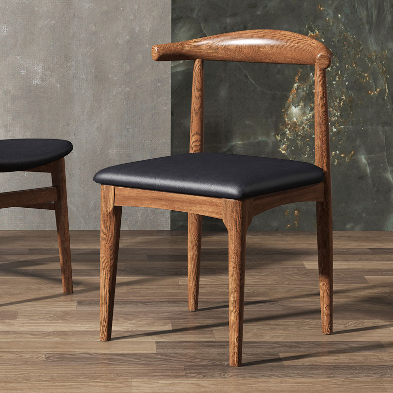 Industrial Design Open Back Side Chair for Kitchen Wood Dining Side Chair Clearhalo ' kitchen&dining_furn' 'Dining Chairs' 'Dining Tables & Seating' 'dining_chair' 'furn' 'furn_dining_chair' 'Furniture' 'furniture_dining_chair' 'Kitchen & Dining Furniture' 'kitchen' 4666441