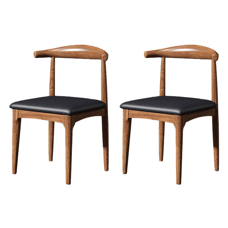 Industrial Design Open Back Side Chair for Kitchen Wood Dining Side Chair Walnut Multi Color 2 Piece Set Clearhalo ' kitchen&dining_furn' 'Dining Chairs' 'Dining Tables & Seating' 'dining_chair' 'furn' 'furn_dining_chair' 'Furniture' 'furniture_dining_chair' 'Kitchen & Dining Furniture' 'kitchen' 4666443