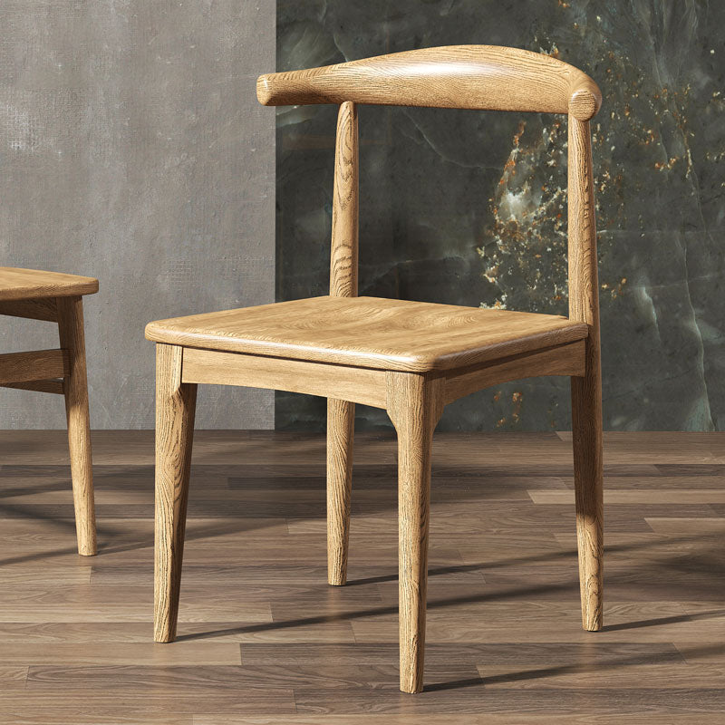 Industrial Design Open Back Side Chair for Kitchen Wood Dining Side Chair Wood 1 Piece Clearhalo ' kitchen&dining_furn' 'Dining Chairs' 'Dining Tables & Seating' 'dining_chair' 'furn' 'furn_dining_chair' 'Furniture' 'furniture_dining_chair' 'Kitchen & Dining Furniture' 'kitchen' 4666453