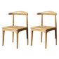 Industrial Design Open Back Side Chair for Kitchen Wood Dining Side Chair Wood 2 Piece Set Clearhalo ' kitchen&dining_furn' 'Dining Chairs' 'Dining Tables & Seating' 'dining_chair' 'furn' 'furn_dining_chair' 'Furniture' 'furniture_dining_chair' 'Kitchen & Dining Furniture' 'kitchen' 4666456