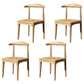 Industrial Design Open Back Side Chair for Kitchen Wood Dining Side Chair Wood 4 Piece Set Clearhalo ' kitchen&dining_furn' 'Dining Chairs' 'Dining Tables & Seating' 'dining_chair' 'furn' 'furn_dining_chair' 'Furniture' 'furniture_dining_chair' 'Kitchen & Dining Furniture' 'kitchen' 4666457