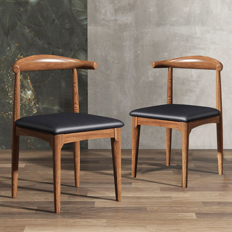 Industrial Design Open Back Side Chair for Kitchen Wood Dining Side Chair Clearhalo ' kitchen&dining_furn' 'Dining Chairs' 'Dining Tables & Seating' 'dining_chair' 'furn' 'furn_dining_chair' 'Furniture' 'furniture_dining_chair' 'Kitchen & Dining Furniture' 'kitchen' 4666459