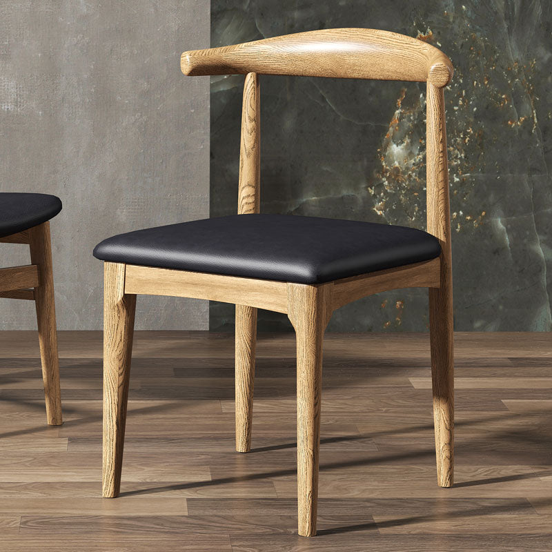 Industrial Design Open Back Side Chair for Kitchen Wood Dining Side Chair Natural 1 Piece Clearhalo ' kitchen&dining_furn' 'Dining Chairs' 'Dining Tables & Seating' 'dining_chair' 'furn' 'furn_dining_chair' 'Furniture' 'furniture_dining_chair' 'Kitchen & Dining Furniture' 'kitchen' 4666460