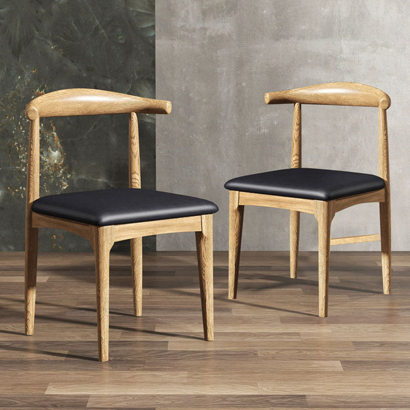 Industrial Design Open Back Side Chair for Kitchen Wood Dining Side Chair Clearhalo ' kitchen&dining_furn' 'Dining Chairs' 'Dining Tables & Seating' 'dining_chair' 'furn' 'furn_dining_chair' 'Furniture' 'furniture_dining_chair' 'Kitchen & Dining Furniture' 'kitchen' 4666462