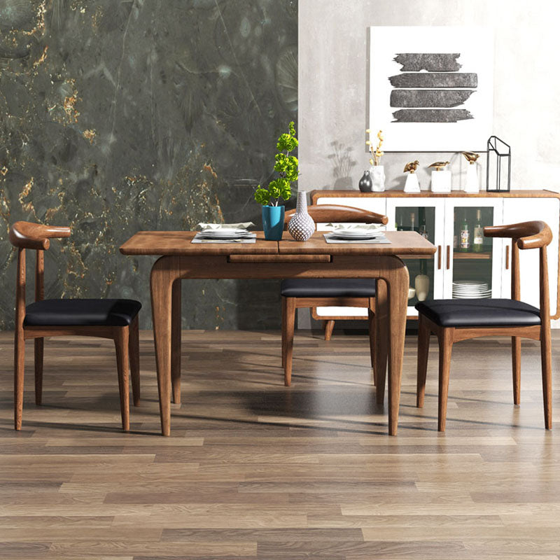 Industrial Design Open Back Side Chair for Kitchen Wood Dining Side Chair Clearhalo ' kitchen&dining_furn' 'Dining Chairs' 'Dining Tables & Seating' 'dining_chair' 'furn' 'furn_dining_chair' 'Furniture' 'furniture_dining_chair' 'Kitchen & Dining Furniture' 'kitchen' 4666464