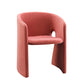 Designer Style Coffee Shop Velvet Arm Chair Matte Finish Solid Back Dining Chair Pink 1 Piece Clearhalo ' kitchen&dining_furn' 'Dining Chairs' 'Dining Tables & Seating' 'dining_chair' 'furn' 'furn_dining_chair' 'Furniture' 'furniture_dining_chair' 'Kitchen & Dining Furniture' 'kitchen' 4666502
