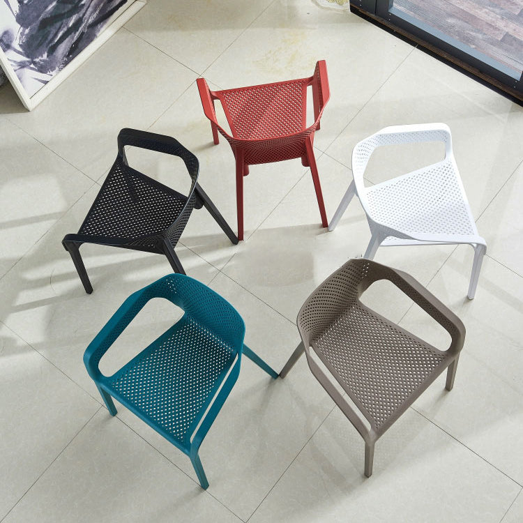 Modern Style Stackable Chairs Dining Arm Chairs with Plastic Legs for Kitchen Clearhalo ' kitchen&dining_furn' 'Dining Chairs' 'Dining Tables & Seating' 'dining_chair' 'furn' 'furn_dining_chair' 'Furniture' 'furniture_dining_chair' 'Kitchen & Dining Furniture' 'kitchen' 4666521