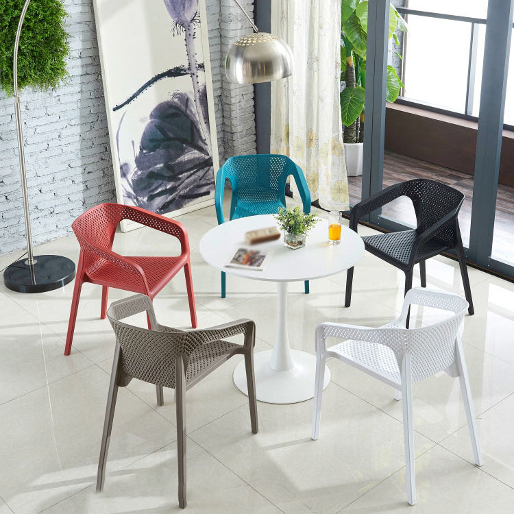 Modern Style Stackable Chairs Dining Arm Chairs with Plastic Legs for Kitchen Clearhalo ' kitchen&dining_furn' 'Dining Chairs' 'Dining Tables & Seating' 'dining_chair' 'furn' 'furn_dining_chair' 'Furniture' 'furniture_dining_chair' 'Kitchen & Dining Furniture' 'kitchen' 4666523