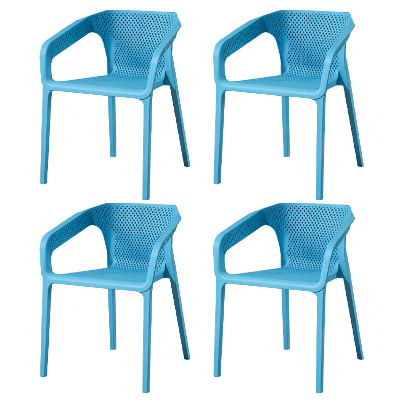 Modern Style Stackable Chairs Dining Arm Chairs with Plastic Legs for Kitchen Light Blue 4 Piece Set Clearhalo ' kitchen&dining_furn' 'Dining Chairs' 'Dining Tables & Seating' 'dining_chair' 'furn' 'furn_dining_chair' 'Furniture' 'furniture_dining_chair' 'Kitchen & Dining Furniture' 'kitchen' 4666531