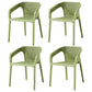 Modern Style Stackable Chairs Dining Arm Chairs with Plastic Legs for Kitchen Light Green 4 Piece Set Clearhalo ' kitchen&dining_furn' 'Dining Chairs' 'Dining Tables & Seating' 'dining_chair' 'furn' 'furn_dining_chair' 'Furniture' 'furniture_dining_chair' 'Kitchen & Dining Furniture' 'kitchen' 4666533