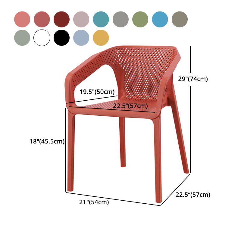 Modern Style Stackable Chairs Dining Arm Chairs with Plastic Legs for Kitchen Clearhalo ' kitchen&dining_furn' 'Dining Chairs' 'Dining Tables & Seating' 'dining_chair' 'furn' 'furn_dining_chair' 'Furniture' 'furniture_dining_chair' 'Kitchen & Dining Furniture' 'kitchen' 4666545