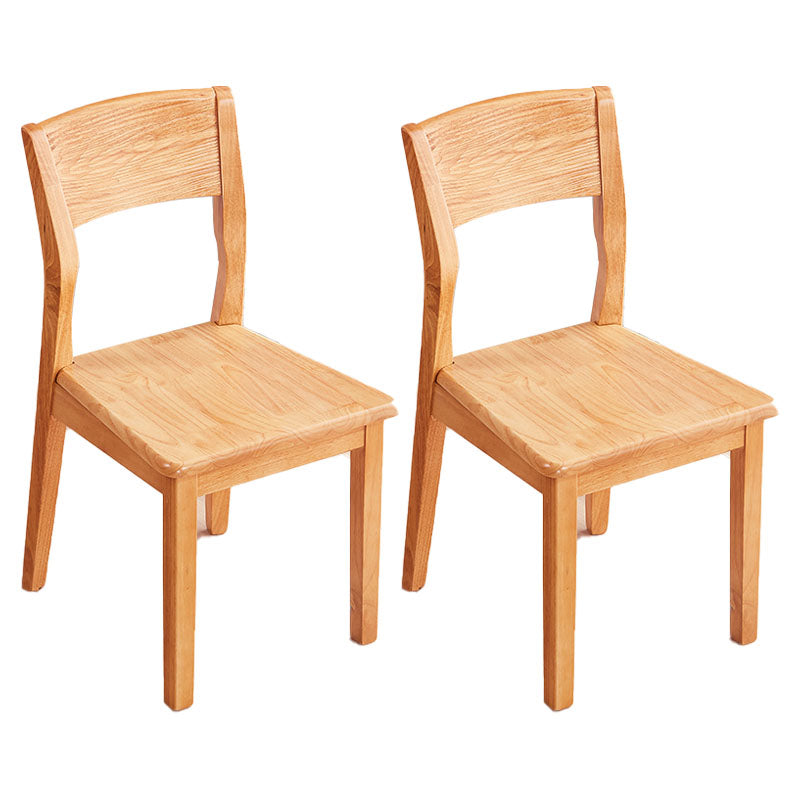 Modern Rubberwood Open Side Chair Matte Finish Wood Dining Chair Light Brown 2 Piece Set Clearhalo ' kitchen&dining_furn' 'Dining Chairs' 'Dining Tables & Seating' 'dining_chair' 'furn' 'furn_dining_chair' 'Furniture' 'furniture_dining_chair' 'Kitchen & Dining Furniture' 'kitchen' 4666592