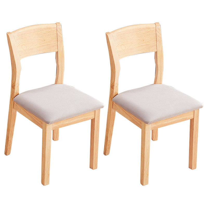 Modern Rubberwood Open Side Chair Matte Finish Wood Dining Chair Natural 2 Piece Set Clearhalo ' kitchen&dining_furn' 'Dining Chairs' 'Dining Tables & Seating' 'dining_chair' 'furn' 'furn_dining_chair' 'Furniture' 'furniture_dining_chair' 'Kitchen & Dining Furniture' 'kitchen' 4666599