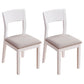 Modern Rubberwood Open Side Chair Matte Finish Wood Dining Chair Light Gray-White 2 Piece Set Clearhalo ' kitchen&dining_furn' 'Dining Chairs' 'Dining Tables & Seating' 'dining_chair' 'furn' 'furn_dining_chair' 'Furniture' 'furniture_dining_chair' 'Kitchen & Dining Furniture' 'kitchen' 4666606