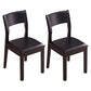 Modern Rubberwood Open Side Chair Matte Finish Wood Dining Chair Matte Black 2 Piece Set Clearhalo ' kitchen&dining_furn' 'Dining Chairs' 'Dining Tables & Seating' 'dining_chair' 'furn' 'furn_dining_chair' 'Furniture' 'furniture_dining_chair' 'Kitchen & Dining Furniture' 'kitchen' 4666607