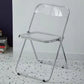 Industrial Design Plastic Folding Side Chair for Home Use Open Back Dining Side Chair Clear 1 Piece Clearhalo ' kitchen&dining_furn' 'Dining Chairs' 'Dining Tables & Seating' 'dining_chair' 'furn' 'furn_dining_chair' 'Furniture' 'furniture_dining_chair' 'Kitchen & Dining Furniture' 'kitchen' 4666610