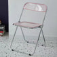 Industrial Design Plastic Folding Side Chair for Home Use Open Back Dining Side Chair Pink 1 Piece Clearhalo ' kitchen&dining_furn' 'Dining Chairs' 'Dining Tables & Seating' 'dining_chair' 'furn' 'furn_dining_chair' 'Furniture' 'furniture_dining_chair' 'Kitchen & Dining Furniture' 'kitchen' 4666639