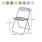 Industrial Design Plastic Folding Side Chair for Home Use Open Back Dining Side Chair Clearhalo ' kitchen&dining_furn' 'Dining Chairs' 'Dining Tables & Seating' 'dining_chair' 'furn' 'furn_dining_chair' 'Furniture' 'furniture_dining_chair' 'Kitchen & Dining Furniture' 'kitchen' 4666645