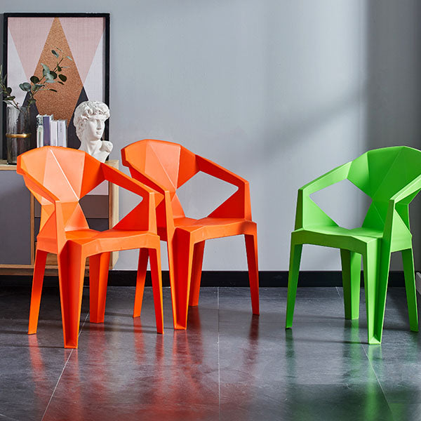 Modern Style Stackable Chairs Dining Arm Chair with Plastic Legs for Kitchen Clearhalo ' kitchen&dining_furn' 'Dining Chairs' 'Dining Tables & Seating' 'dining_chair' 'furn' 'furn_dining_chair' 'Furniture' 'furniture_dining_chair' 'Kitchen & Dining Furniture' 'kitchen' 4666650