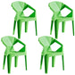 Modern Style Stackable Chairs Dining Arm Chair with Plastic Legs for Kitchen Green 4 Piece Set Clearhalo ' kitchen&dining_furn' 'Dining Chairs' 'Dining Tables & Seating' 'dining_chair' 'furn' 'furn_dining_chair' 'Furniture' 'furniture_dining_chair' 'Kitchen & Dining Furniture' 'kitchen' 4666658